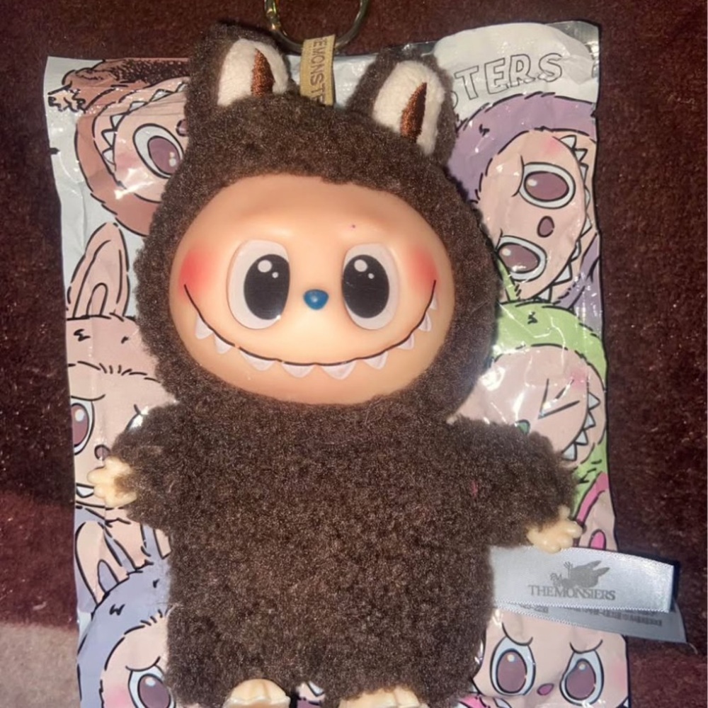 Brown Furry Monster Plush Toy